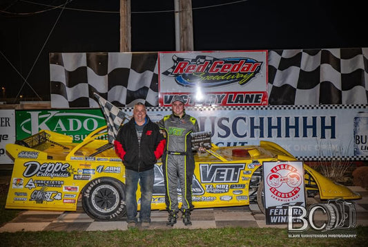 Sammy Mars Claims First Career Late Model Win at Red Cedar Speedway!