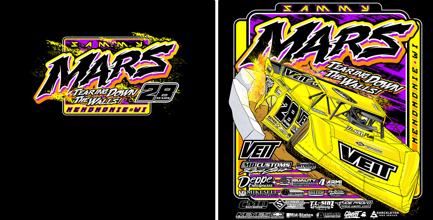 T2405B - Black Tearing Down the Walls Short Sleeve Tee
