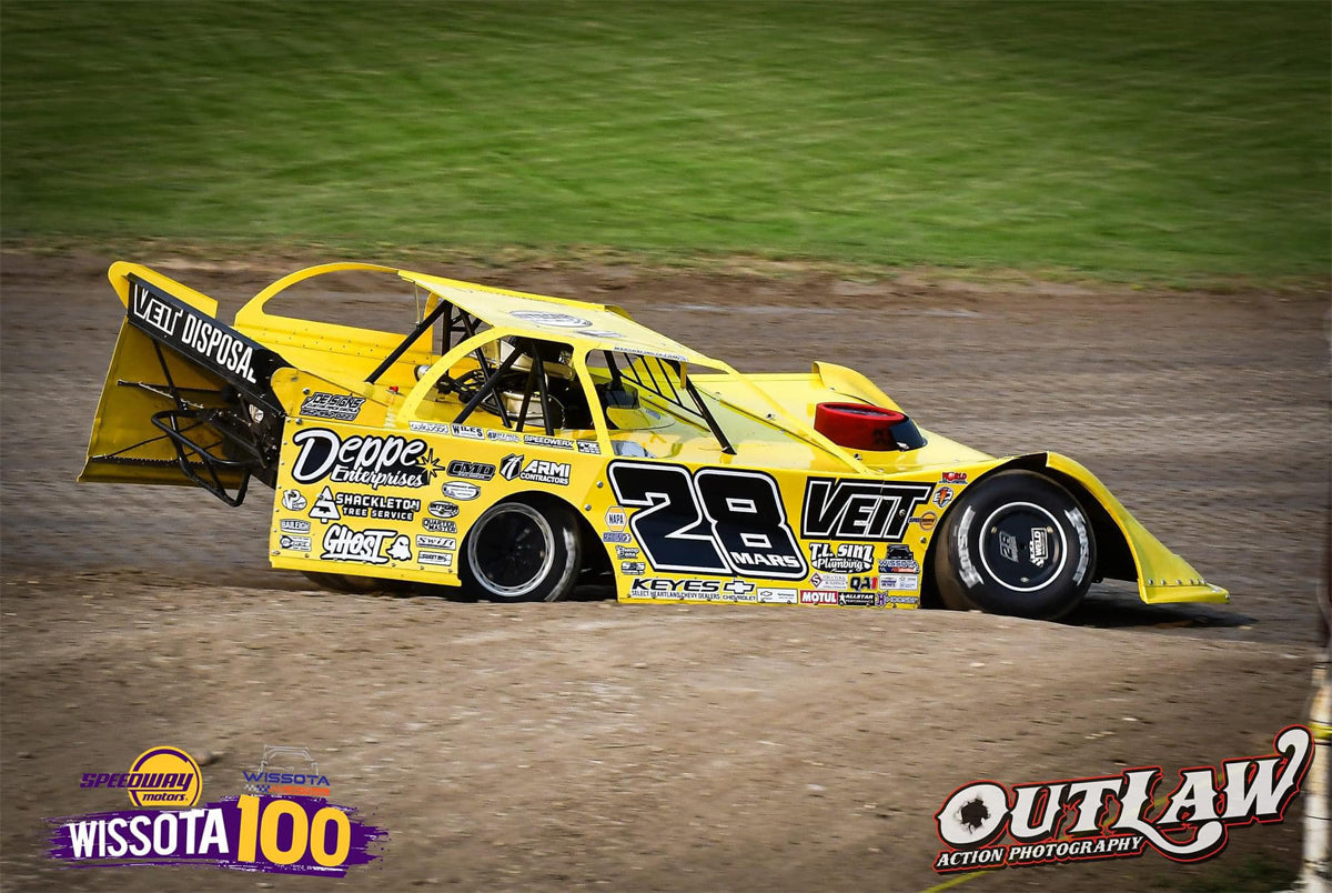 Top Five for Sammy Mars in $10,000 to win WISSOTA 100 – Mars Racing 28