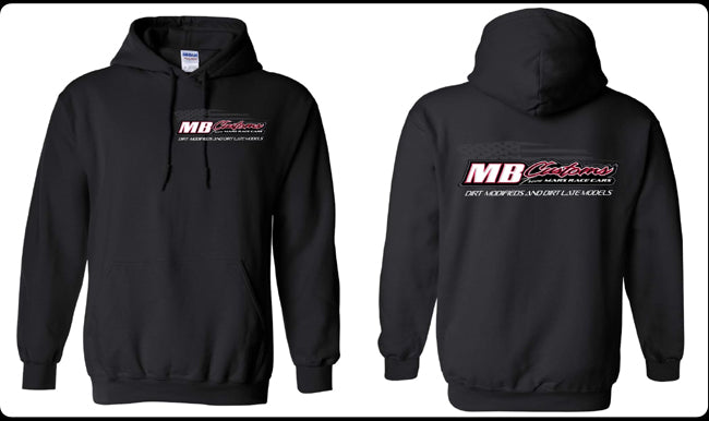 HS2101B - Black MB Customs America Hooded Sweatshirt