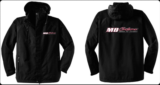J2101B - Black MB Customs Hooded Jacket